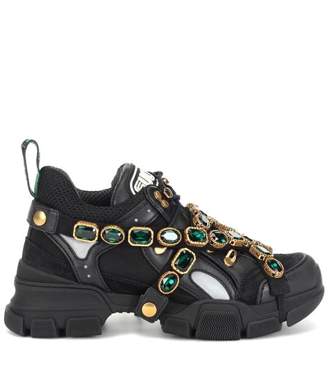 gucci flashtrek sneakers black